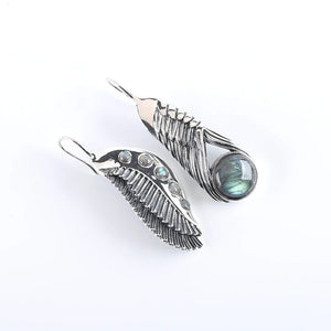 Embrace the Cosmic Dance: Featherlights & Moonbeams Earrings