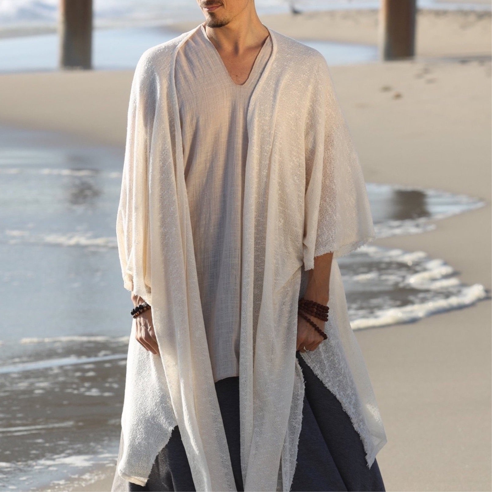 White Sage |  Knit Shawl | Him