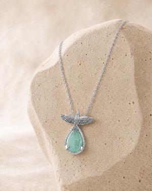 SunDancer Turquoise Pendant — Silver