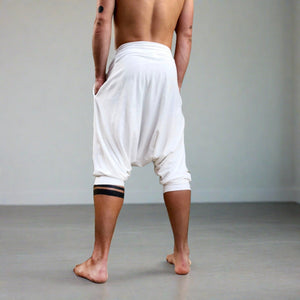 Ceremonial White | Shorter Drop Pants | Him