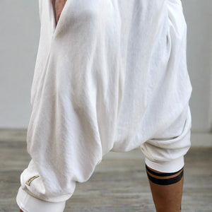 Ceremonial White | Shorter Drop Pants | Him