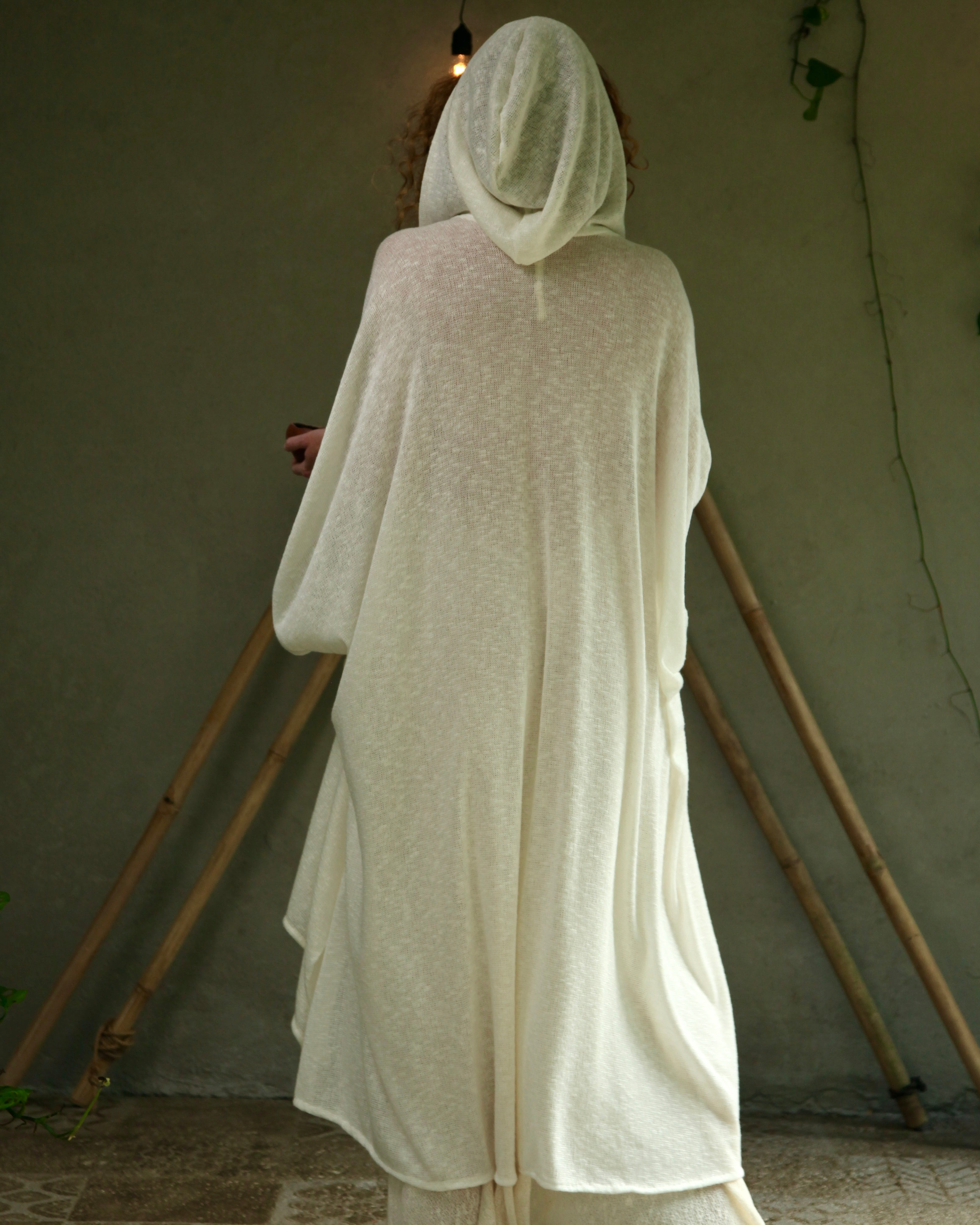 White Sage | Hooded Kimono