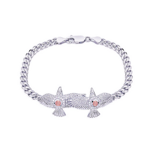 Silver / Rose Quartz