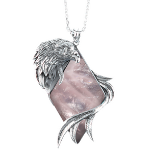 Silver / Rose Quartz / Small