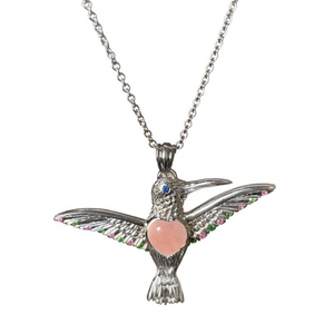 Silver / Rose Quartz