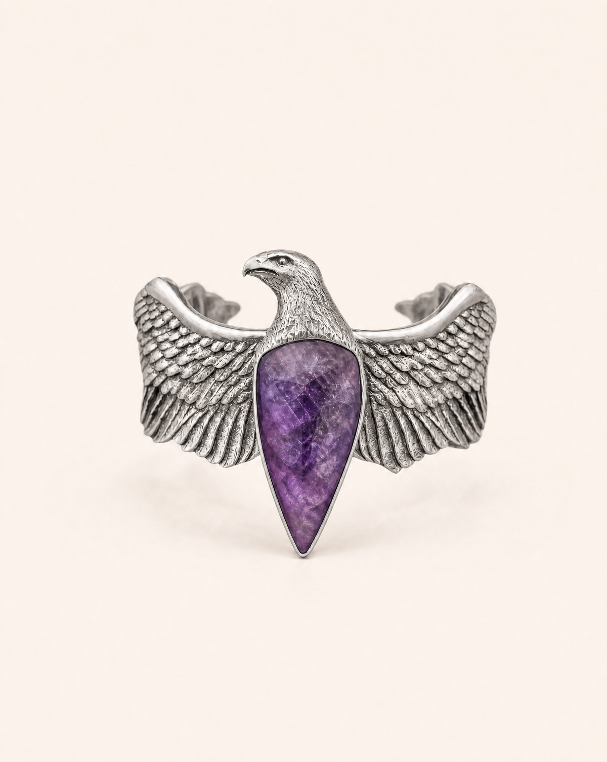 CoCreator Amethyst Cuff — Silver