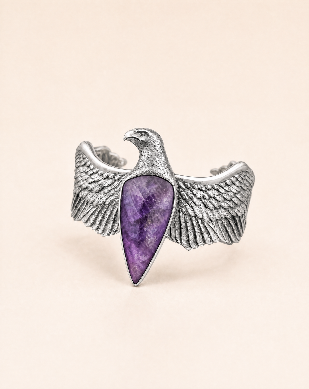 CoCreator Amethyst Cuff — Silver