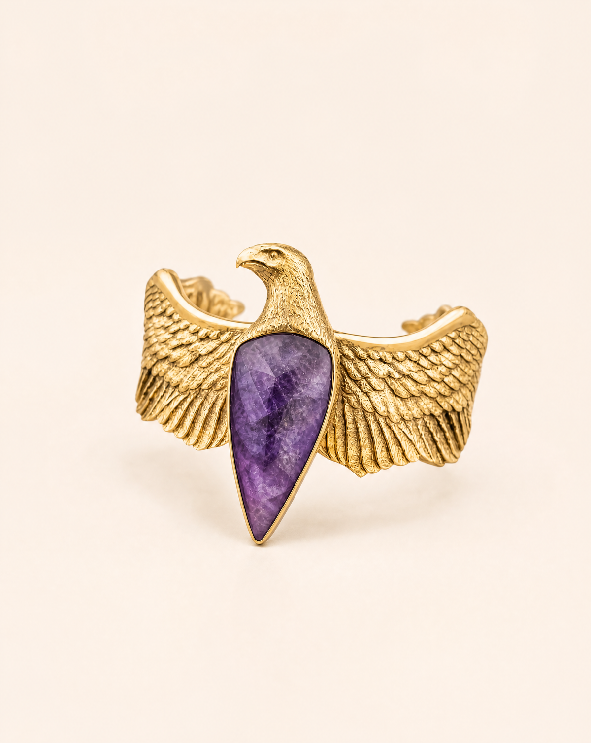 CoCreator Amethyst Cuff — Gold