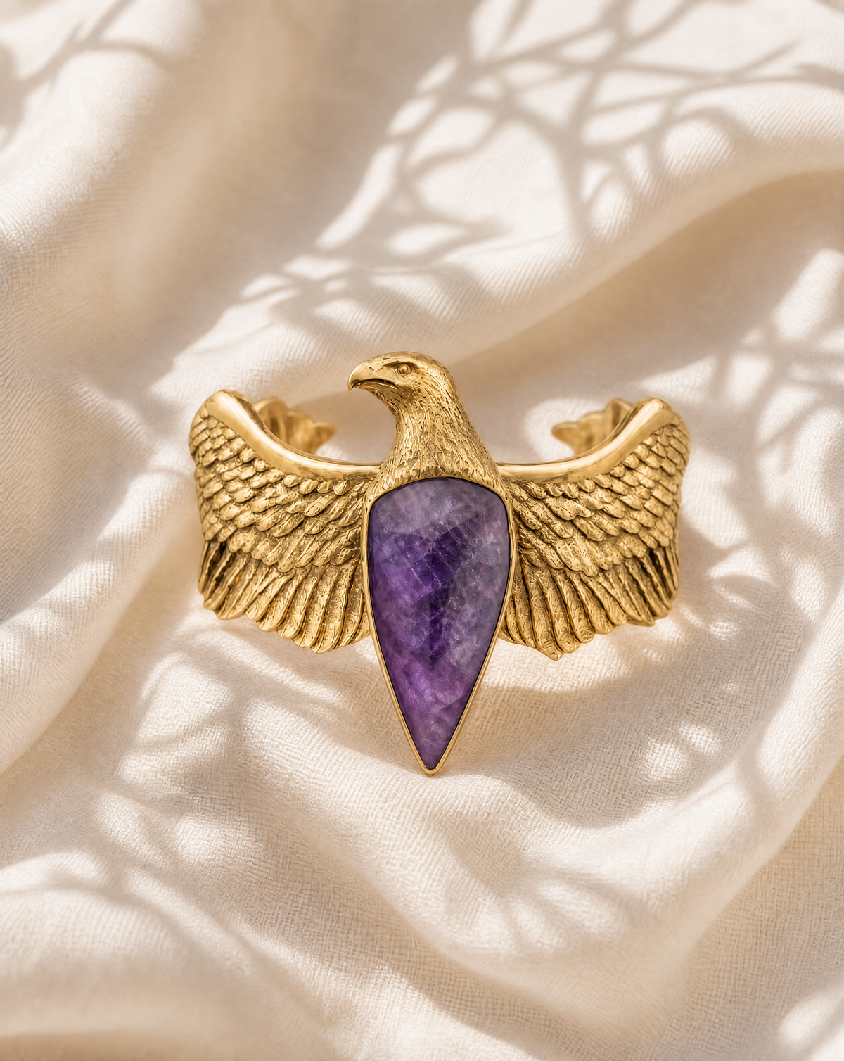 CoCreator Amethyst Cuff — Gold