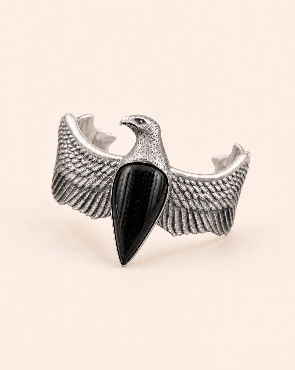 CoCreator Black Tourmaline Cuff — Silver
