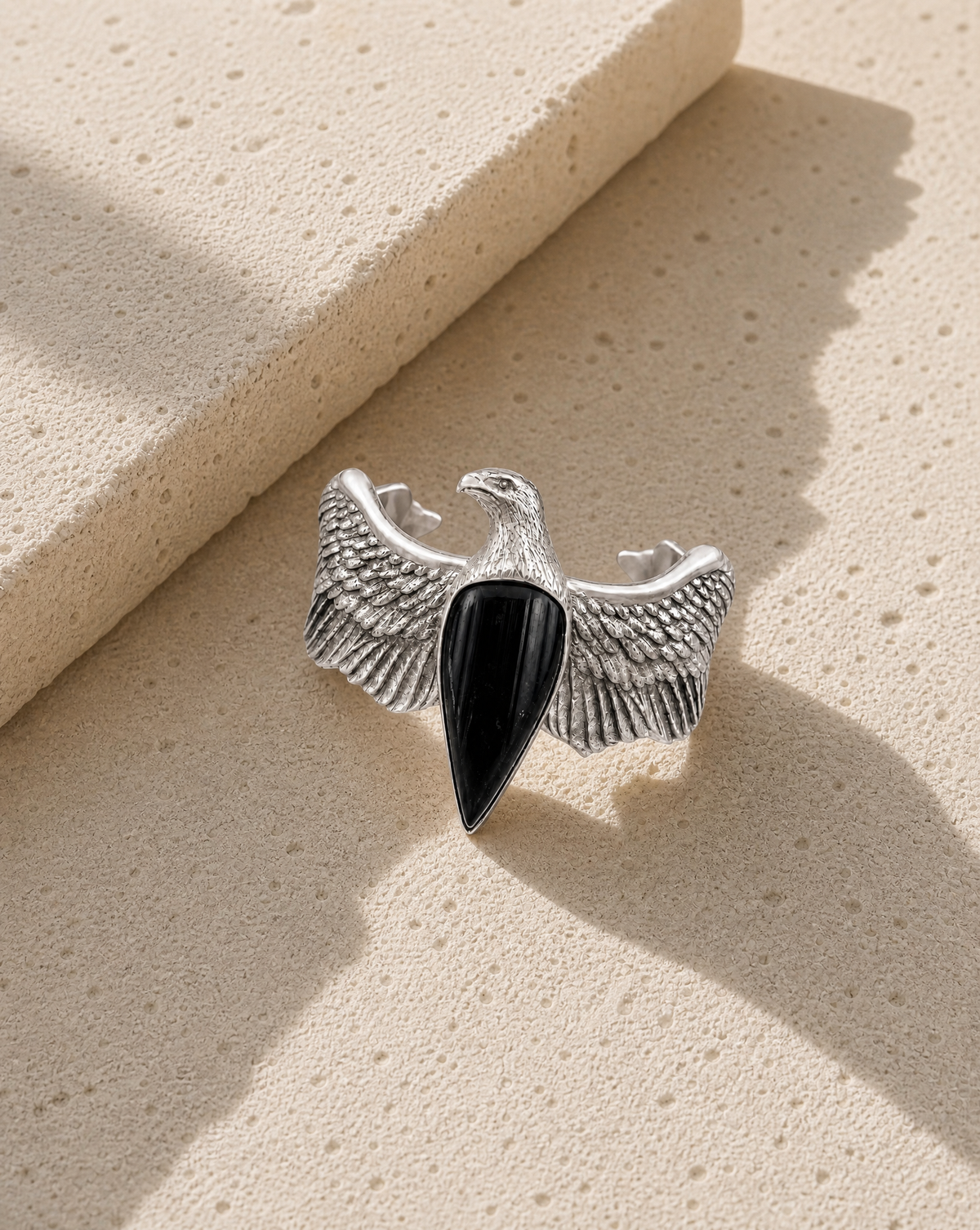 CoCreator Black Tourmaline Cuff — Silver