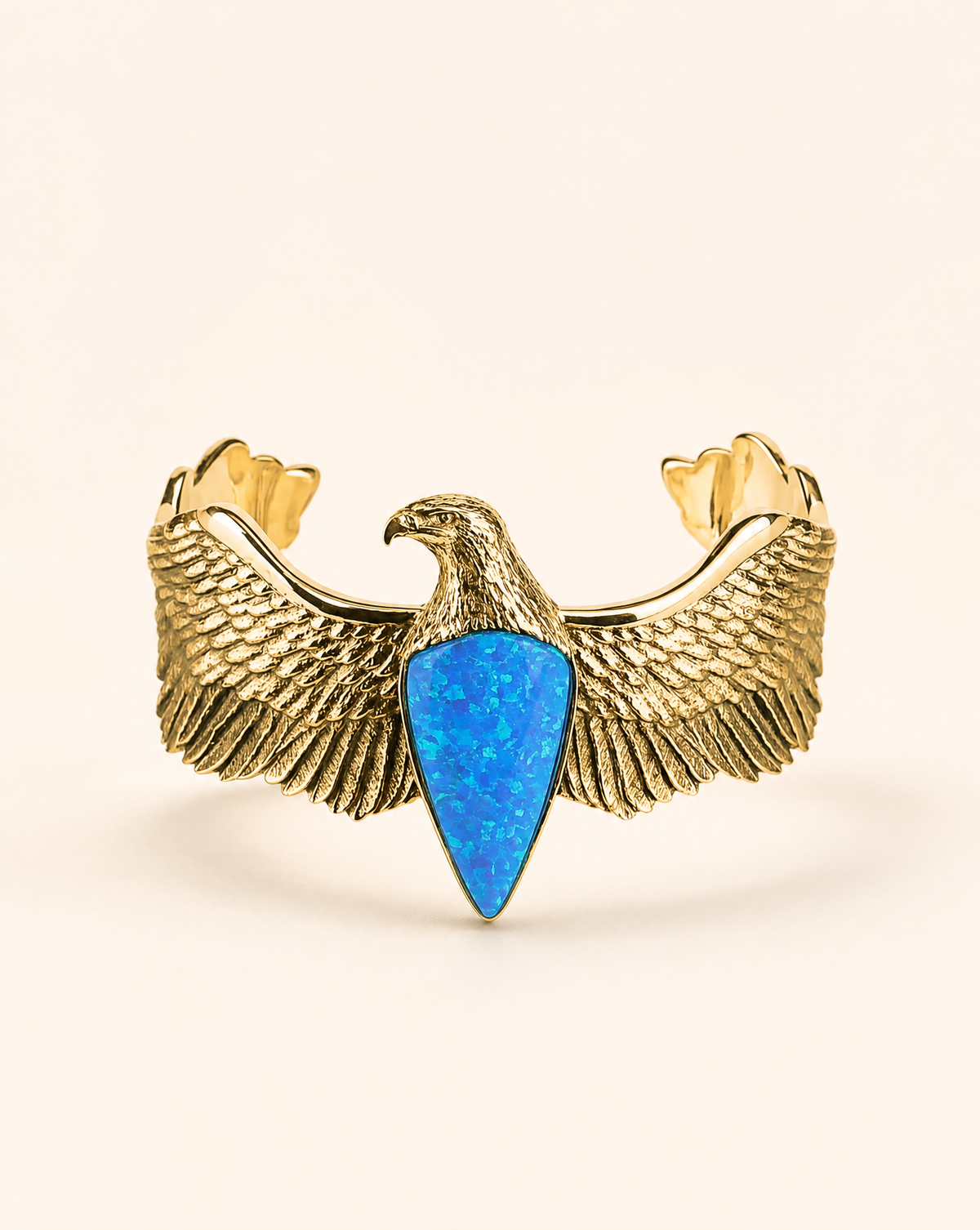 CoCreator Blue Opal Cuff — Gold