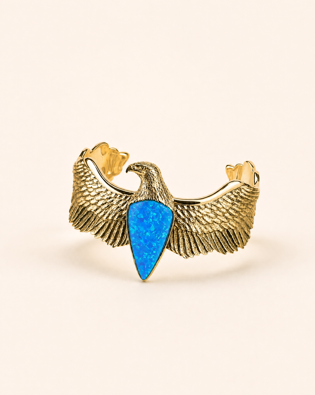 CoCreator Blue Opal Cuff — Gold