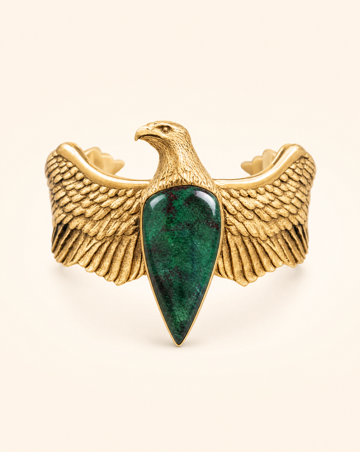 CoCreator Chrysocolla Cuff — Gold