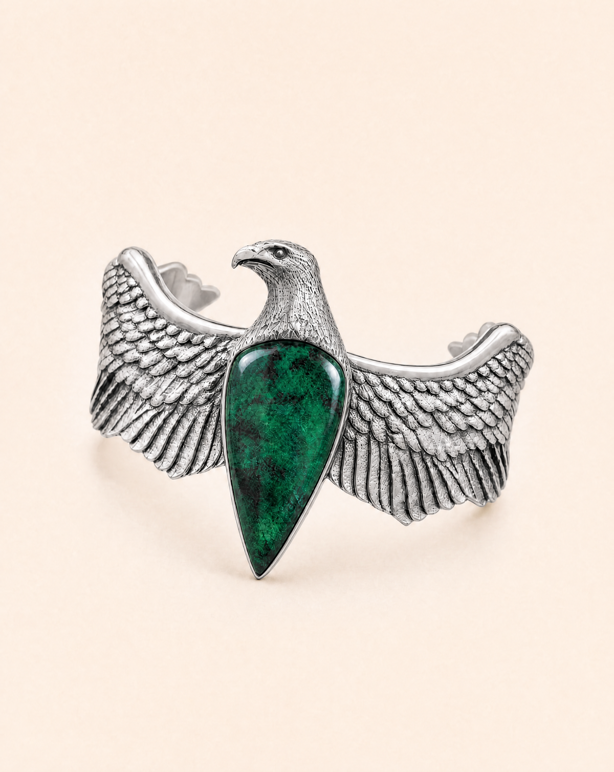 CoCreator Chrysocolla Cuff — Silver-2