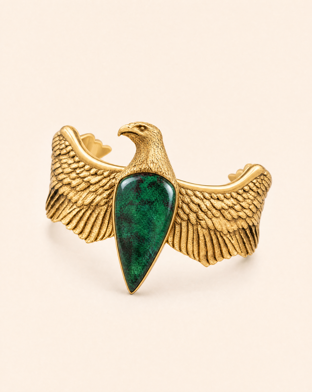 CoCreator Chrysocolla Cuff — Gold