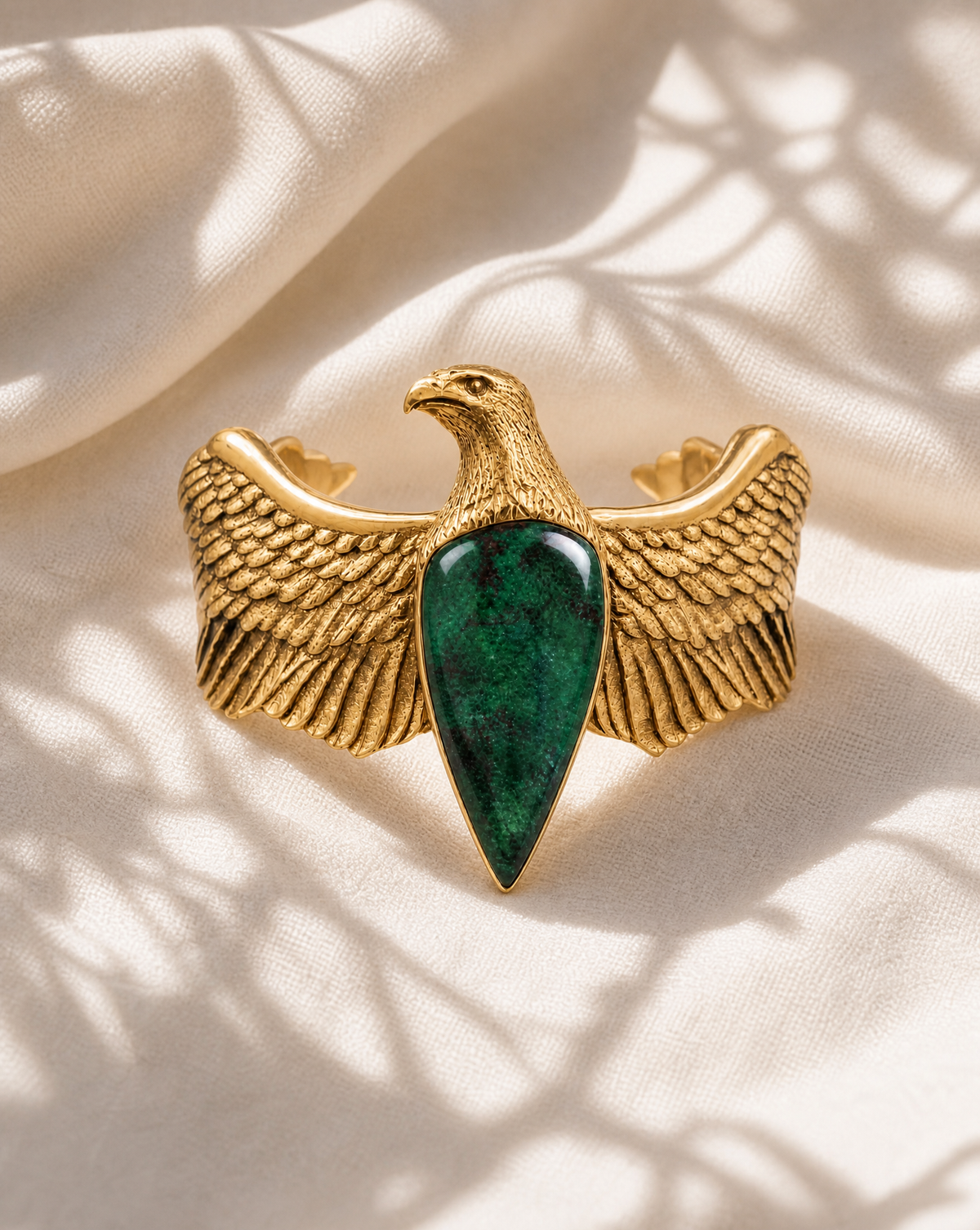 CoCreator Chrysocolla Cuff — Gold