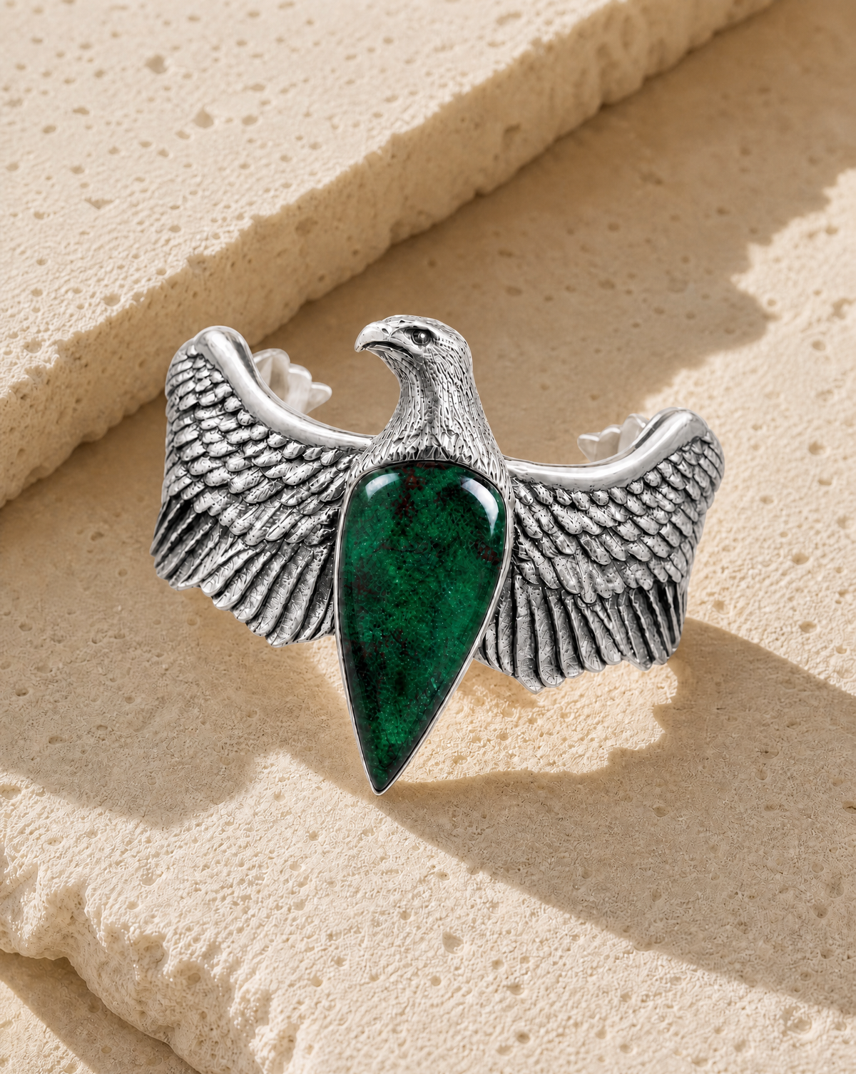 CoCreator Chrysocolla Cuff — Silver-4