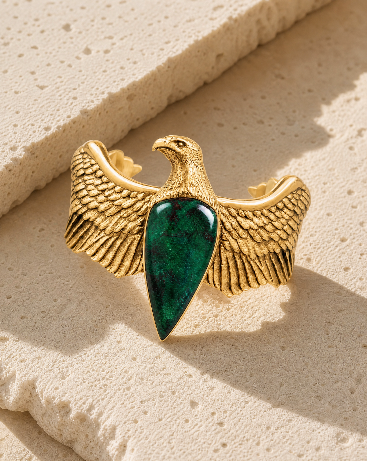 CoCreator Chrysocolla Cuff — Gold