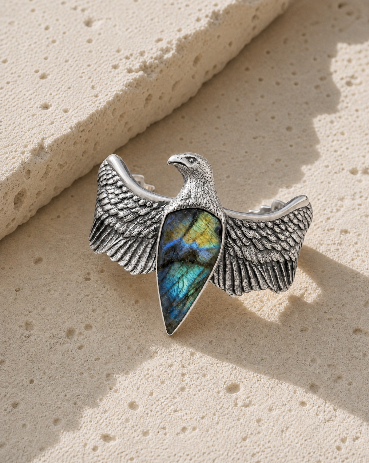 CoCreator Labradorite Cuff — Silver-4