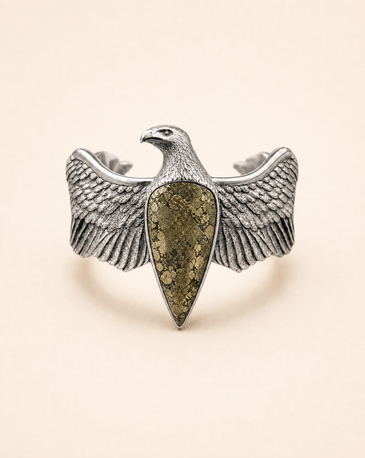 CoCreator Pyrite Cuff — Silver