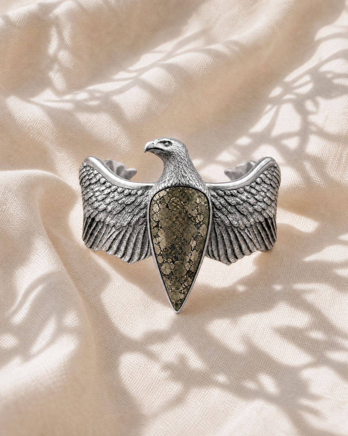 CoCreator Pyrite Cuff — Silver