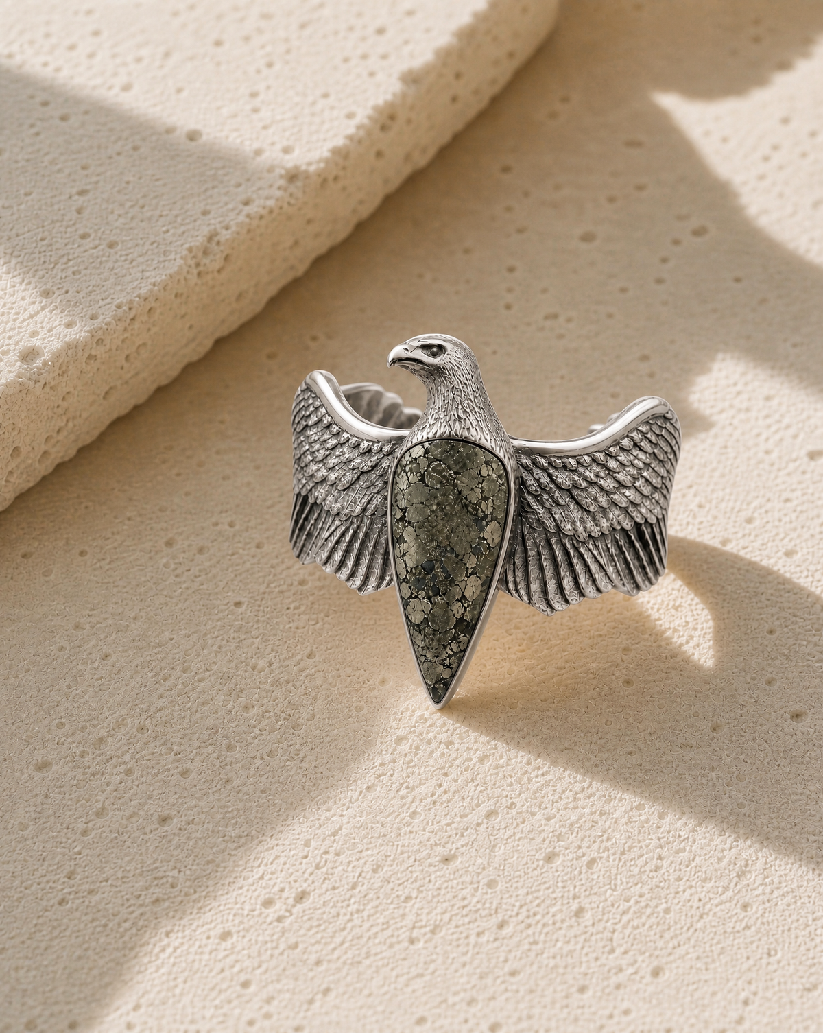 CoCreator Pyrite Cuff — Silver