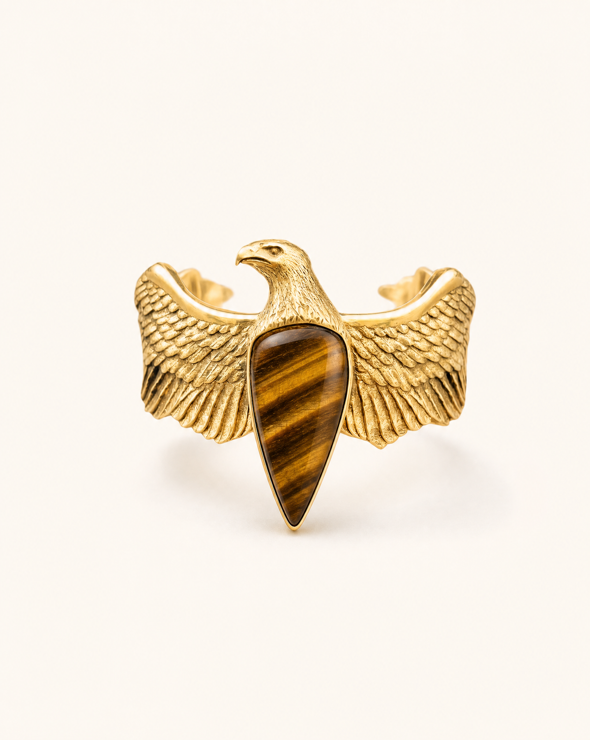 CoCreator Tiger's Eye Cuff — Gold