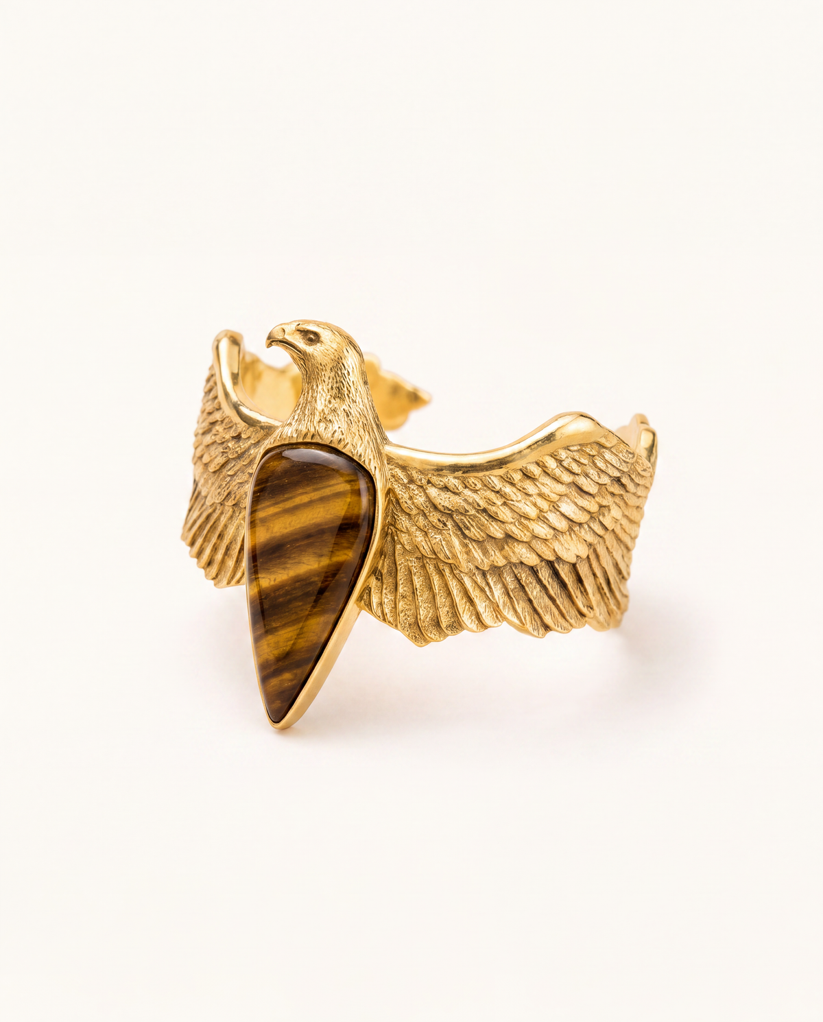 CoCreator Tiger's Eye Cuff — Gold