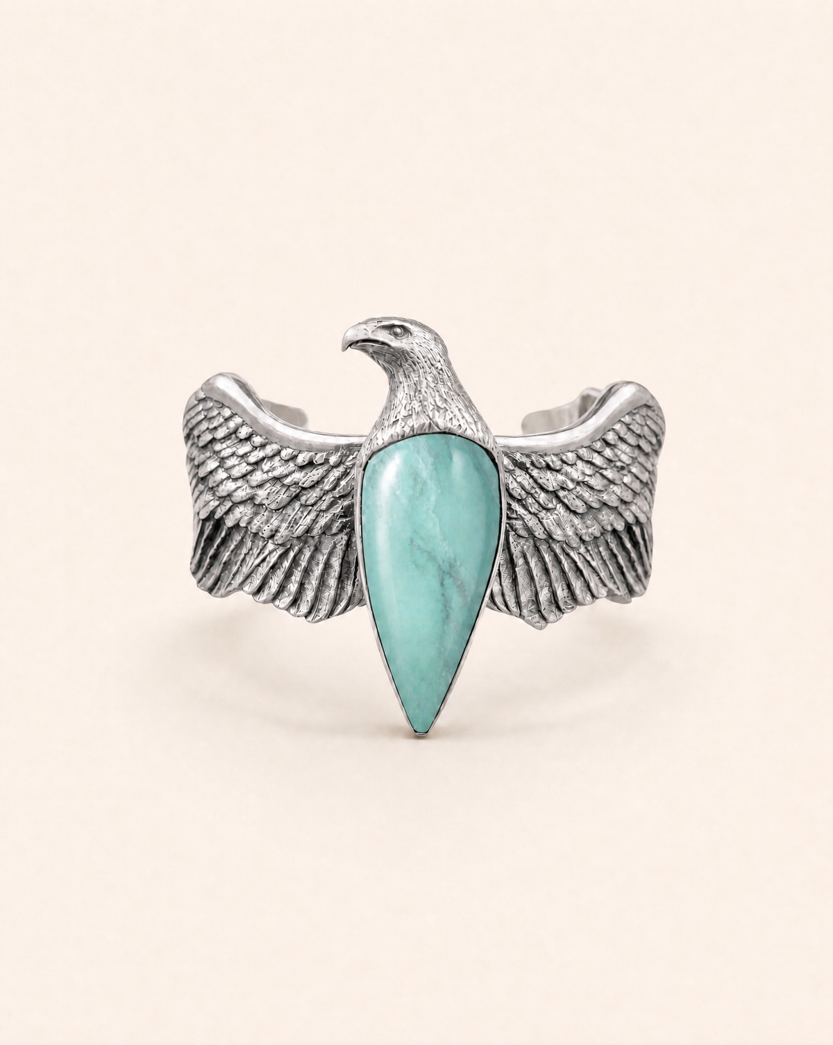 CoCreator Turquoise Cuff — Silver
