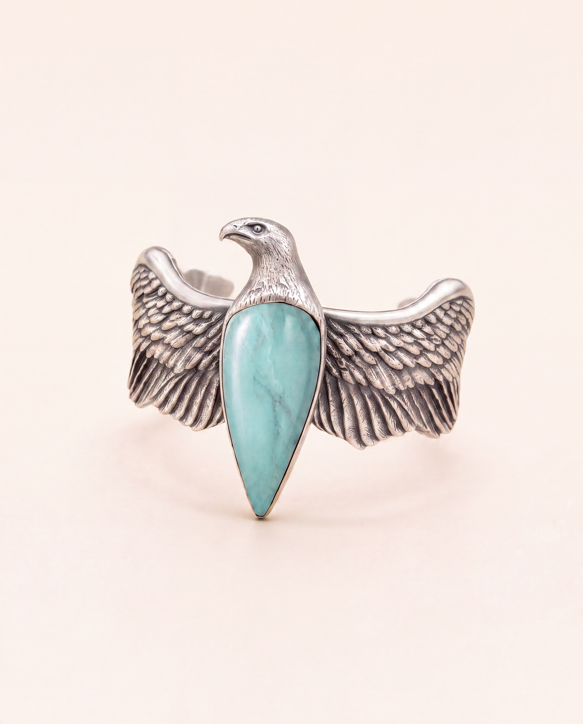 CoCreator Turquoise Cuff — Silver