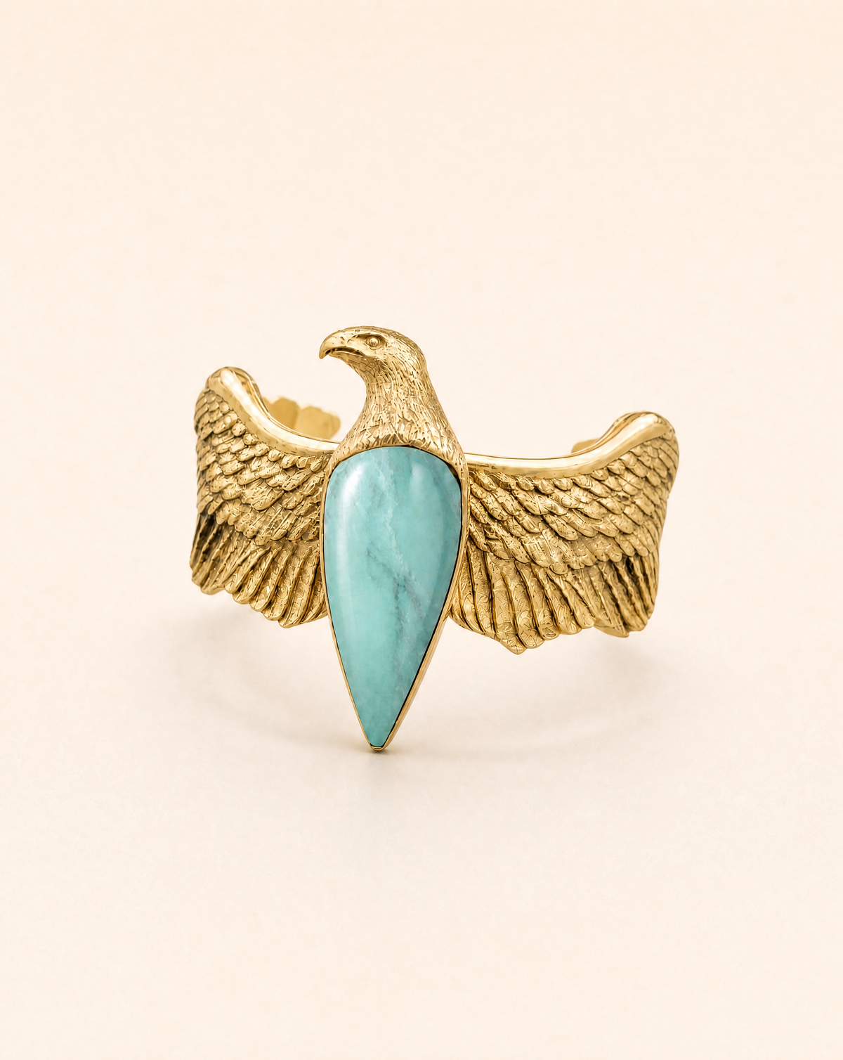 CoCreator Turquoise Cuff — Gold