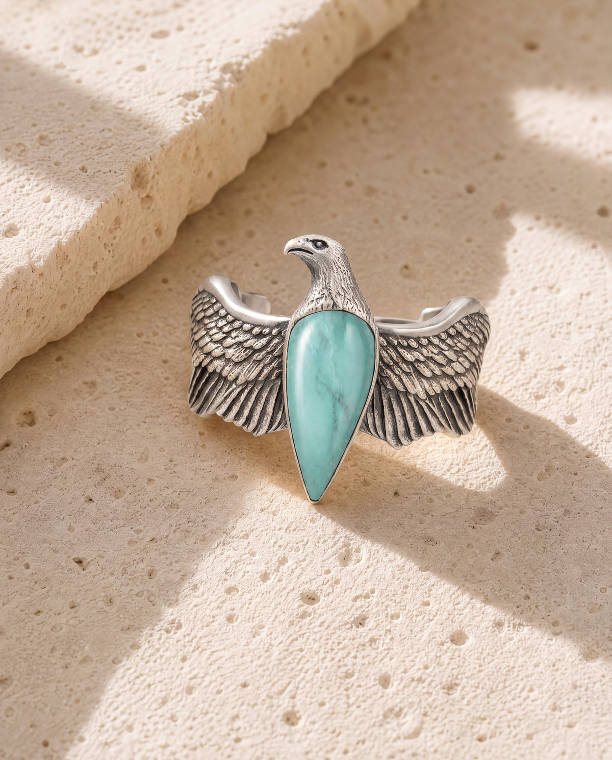 CoCreator Turquoise Cuff — Silver