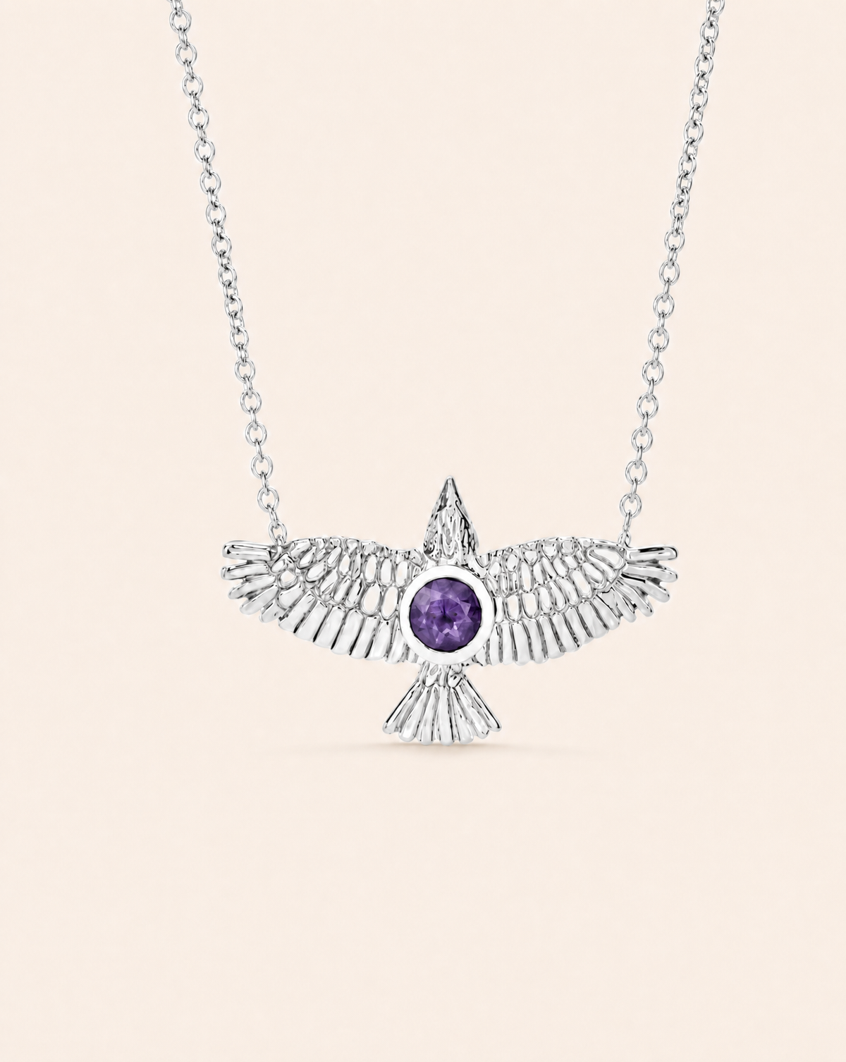 The DreamWeaver Amethyst Pendant — Silver-1