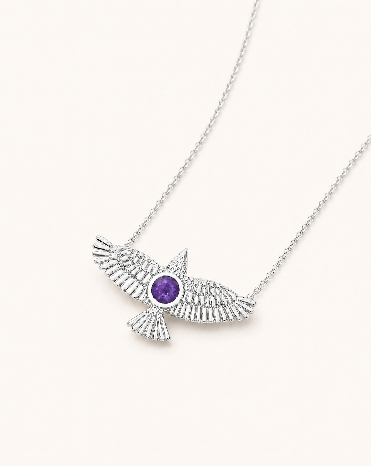 The DreamWeaver Amethyst Pendant — Silver-2