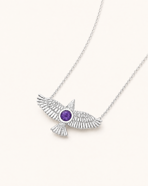 The DreamWeaver Amethyst Pendant — Silver
