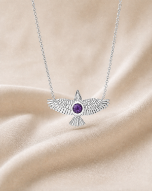 The DreamWeaver Amethyst Pendant — Silver