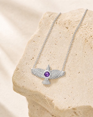 The DreamWeaver Amethyst Pendant — Silver