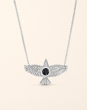 The DreamWeaver Black Tourmaline Pendant — Silver