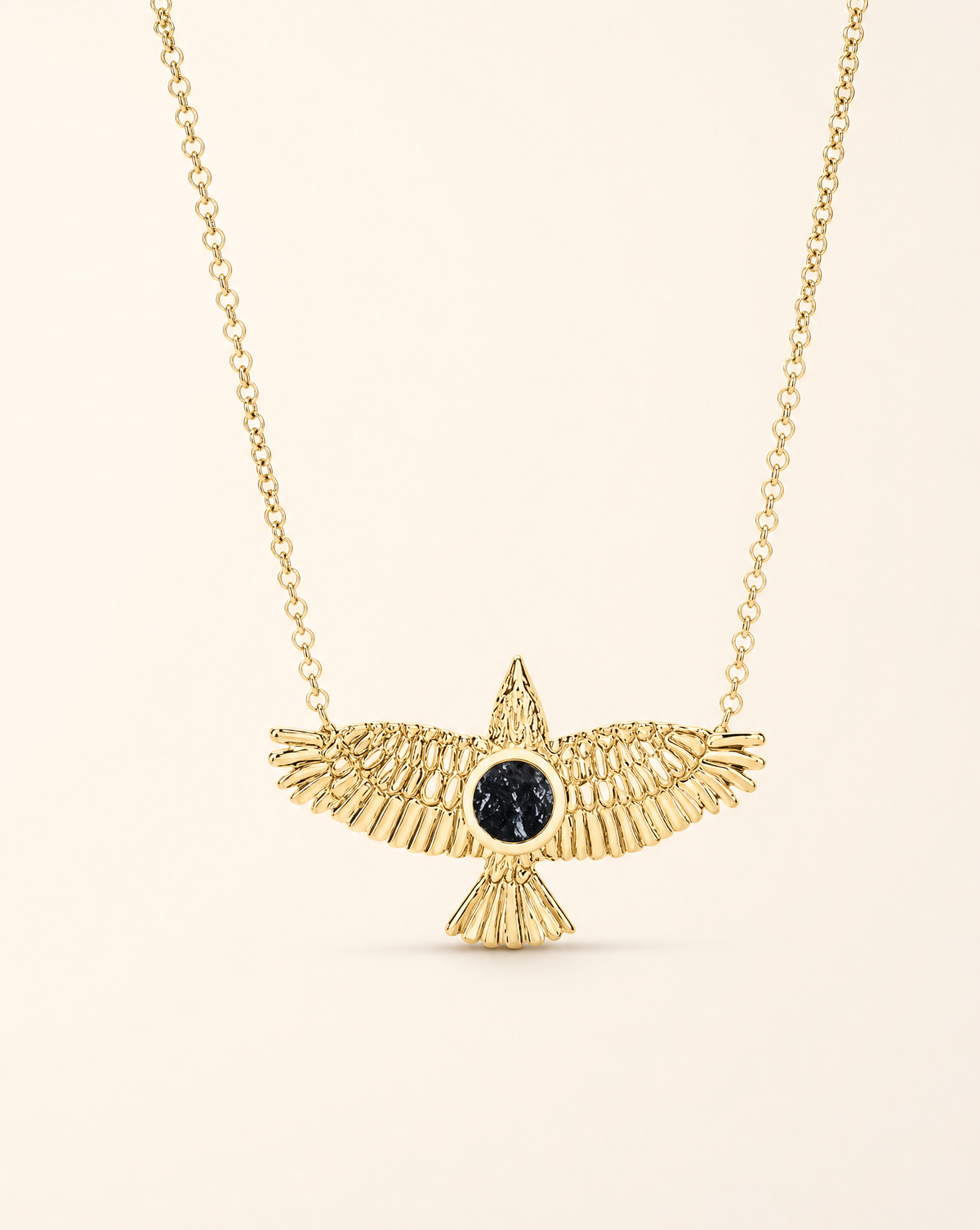 The DreamWeaver Black Tourmaline Pendant — Gold