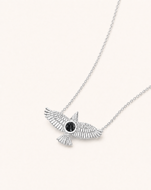 The DreamWeaver Black Tourmaline Pendant — Silver