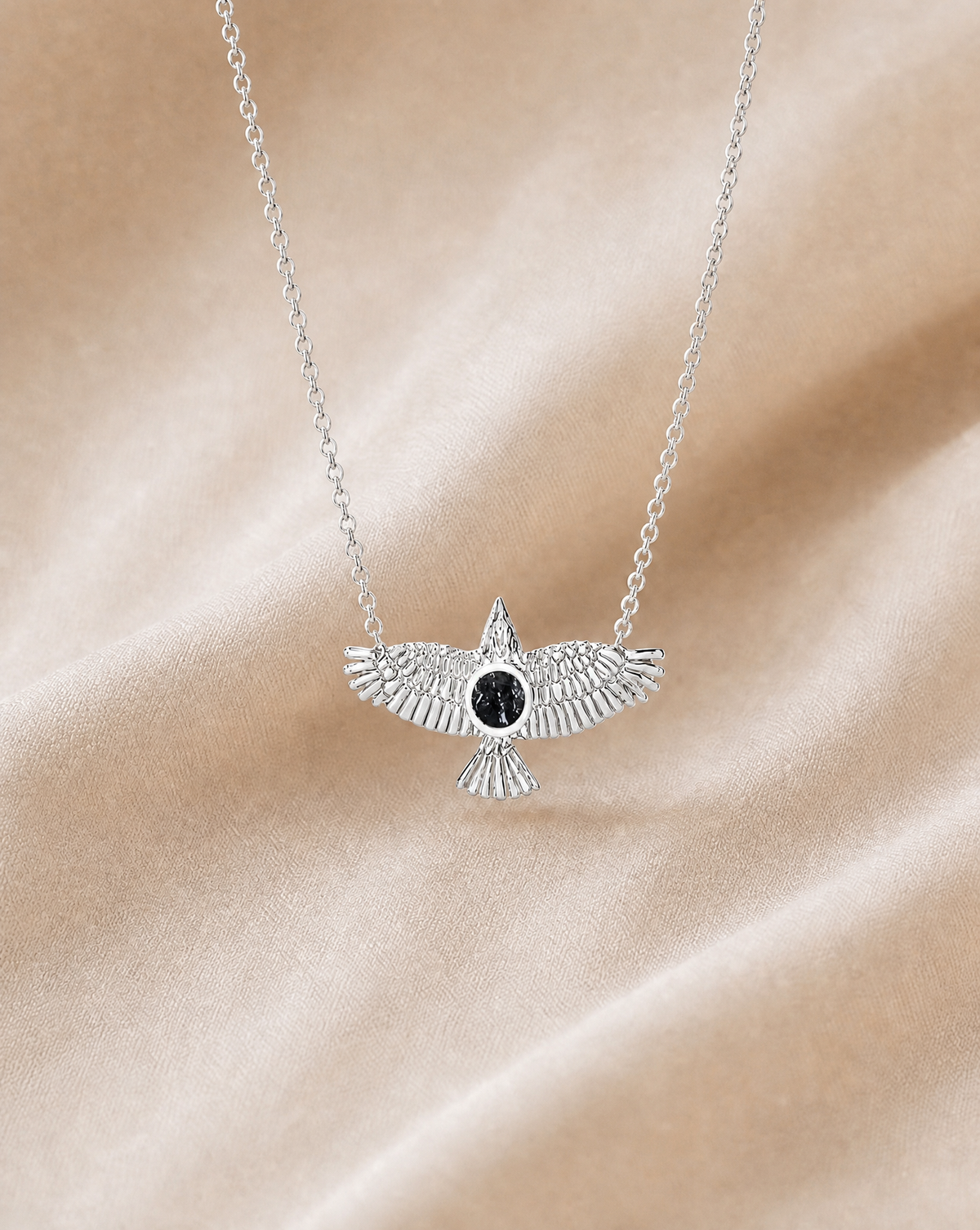 The DreamWeaver Black Tourmaline Pendant — Silver-3