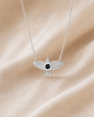 The DreamWeaver Black Tourmaline Pendant — Silver