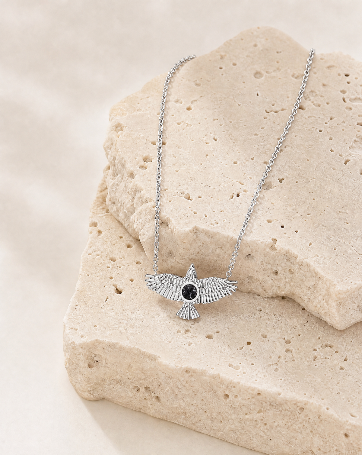 The DreamWeaver Black Tourmaline Pendant — Silver-4