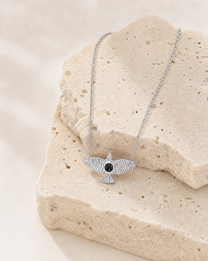 The DreamWeaver Black Tourmaline Pendant — Silver