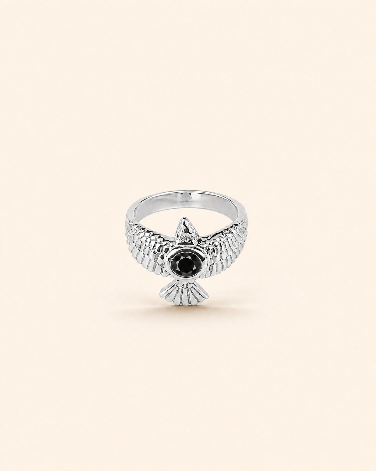 DreamWeaver Black Tourmaline Ring, Silver