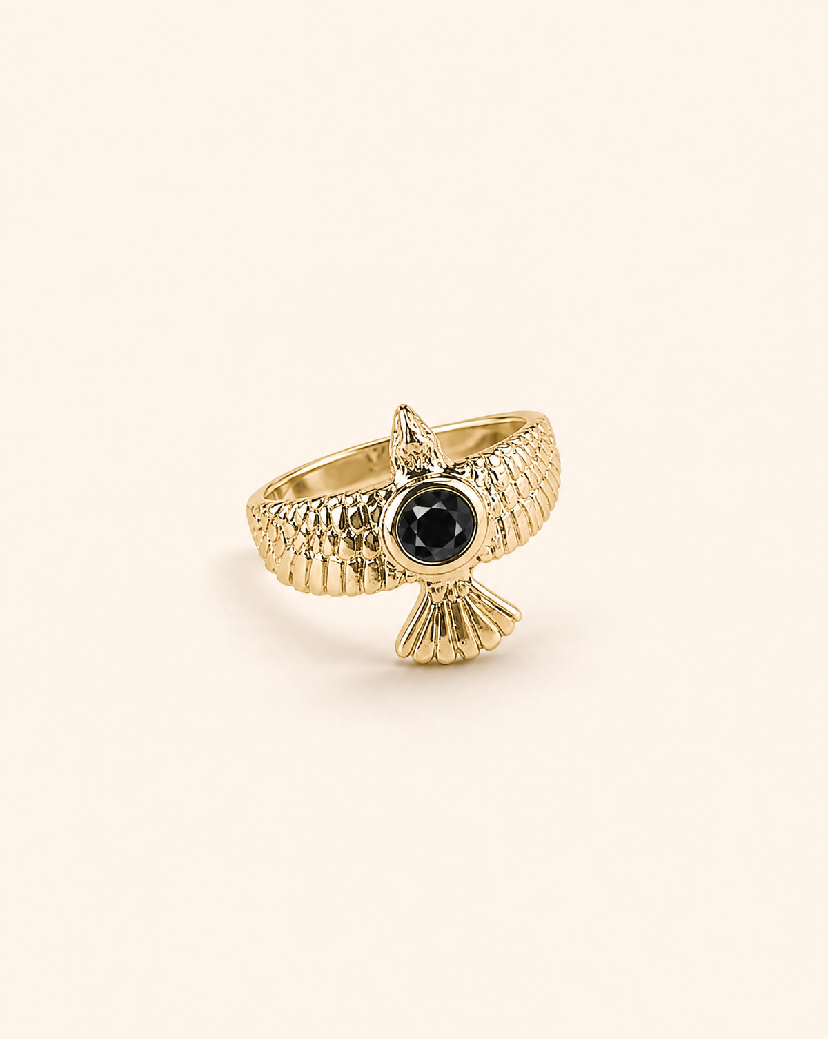 DreamWeaver Black Tourmaline Ring, Gold-2