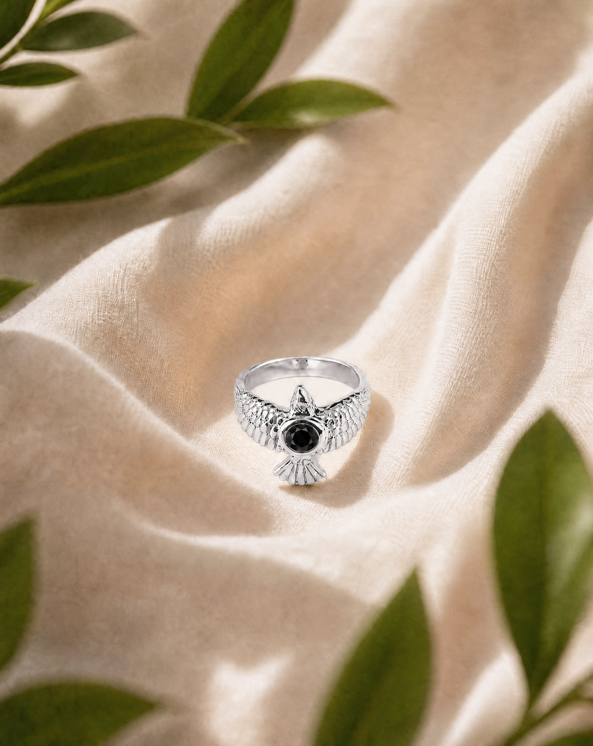 DreamWeaver Black Tourmaline Ring, Silver-3