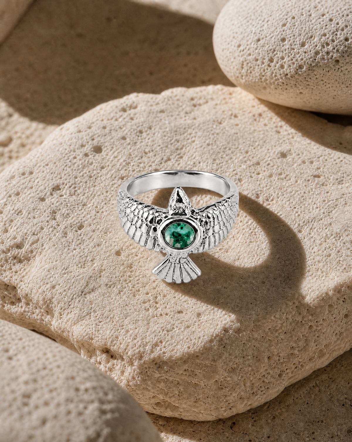 DreamWeaver Chrysocolla Ring, Silver