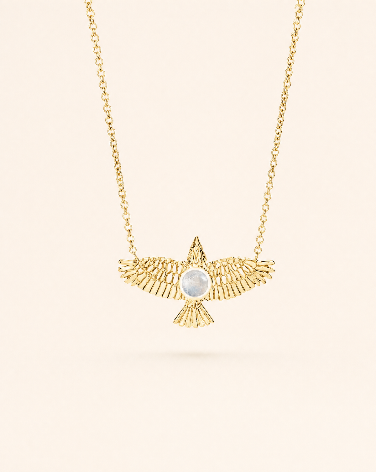 The DreamWeaver Clear Quartz Pendant — Gold-1